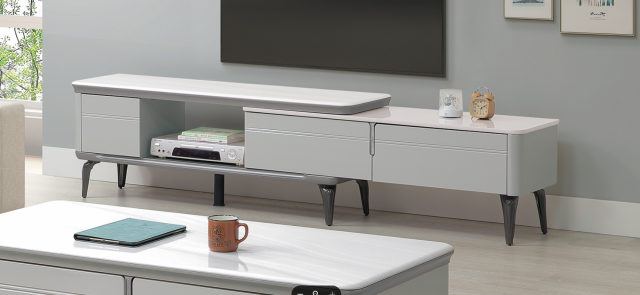 西德 5尺石面伸縮長櫃